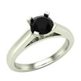 thumbnail image 1 of Solitaire Diamond Engagement Ring Round Brilliant Cut 14K White Gold 2/3 CTW, 1 of 5