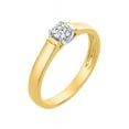 thumbnail image 1 of Solitaire Diamond Engagement Ring in 14K Yellow Gold (1/4 cttw) (I-Color, SI3-I1 Clarity) (Size-6), 1 of 2