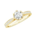 thumbnail image 1 of Rosec Jewels Moissanite Promise Ring for Women - 1/2 Ct - 5 mm - Moissanite Solitaire Ring - D-VS1 Grade Certified, 18K Yellow Gold, US 8.00, 1 of 8