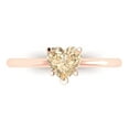thumbnail image 1 of Solitaire Engagement Ring for Women - 1.25ct Natural Morganite in 14K Rose Gold Promise Ring, 1 of 8