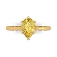 thumbnail image 1 of Solitaire Engagement Ring for Women - 1.5ct Natural Citrine in 14K Yellow Gold Promise Ring, 1 of 6
