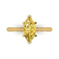 thumbnail image 1 of Solitaire Engagement Ring for Women - 1.5ct Natural Citrine in 18K Yellow Gold Promise Ring, 1 of 6