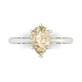 thumbnail image 1 of Solitaire Engagement Ring for Women - 1.5ct Natural Morganite in 14K White Gold Promise Ring, 1 of 6