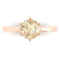 thumbnail image 1 of Solitaire Engagement Ring for Women - 1.5ct Natural Morganite in 18K Rose Gold Promise Ring, 1 of 6