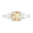 thumbnail image 1 of Solitaire Engagement Ring for Women - 1.5ct Natural Morganite in 18K White Gold Promise Ring, 1 of 6