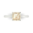 thumbnail image 1 of Solitaire Engagement Ring for Women - 1.5ct Natural Morganite in 18K White Gold Promise Ring, 1 of 6