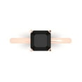 thumbnail image 1 of Solitaire Engagement Ring for Women - 1.5ct Natural Onyx in 14K Rose Gold Promise Ring, 1 of 6
