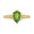 thumbnail image 1 of Solitaire Engagement Ring for Women - 1.5ct Natural Peridot in 14K Yellow Gold Promise Ring, 1 of 6