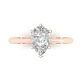thumbnail image 1 of Solitaire Engagement Ring for Women - 1.5ct Simulated Diamond in 18K Rose Gold Promise Ring, 1 of 6
