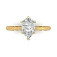 thumbnail image 1 of Solitaire Engagement Ring for Women - 1.5ct White Sapphire in 14K Yellow Gold Promise Ring, 1 of 7