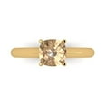 thumbnail image 1 of Solitaire Engagement Ring for Women - 1.5ct Yellow Moissanite in 14K Yellow Gold Promise Ring, 1 of 6