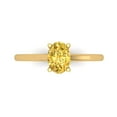 thumbnail image 1 of Solitaire Engagement Ring for Women - 1ct Natural Citrine in 14K Yellow Gold Promise Ring, 1 of 7