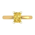 thumbnail image 1 of Solitaire Engagement Ring for Women - 1ct Natural Citrine in 14K Yellow Gold Promise Ring, 1 of 6