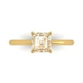 thumbnail image 1 of Solitaire Engagement Ring for Women - 1ct Natural Morganite in 18K Yellow Gold Promise Ring, 1 of 6