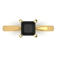 thumbnail image 1 of Solitaire Engagement Ring for Women - 1ct Natural Onyx in 14K Yellow Gold Promise Ring, 1 of 8