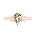 thumbnail image 1 of Solitaire Engagement Ring for Women - 1ct Yellow Moissanite in 14K Rose Gold Promise Ring, 1 of 6