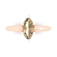 thumbnail image 1 of Solitaire Engagement Ring for Women - 1ct Yellow Moissanite in 14K Rose Gold Promise Ring, 1 of 6