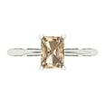 thumbnail image 1 of Solitaire Engagement Ring for Women - 1ct Yellow Moissanite in 14K White Gold Promise Ring, 1 of 6
