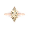 thumbnail image 1 of Solitaire Engagement Ring for Women - 2.5ct Natural Morganite in 18K Rose Gold Promise Ring, 1 of 6