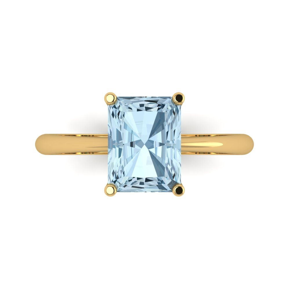 4.5 CT Canary Yellow CZ Engagement Ring In Sterling Silver | Promise Wedding Ring For Women, Travel, Daily Wear