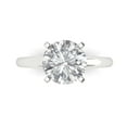 thumbnail image 1 of Solitaire Engagement Ring for Women - 2.5ct Simulated Diamond in 14K White Gold Promise Ring, 1 of 6