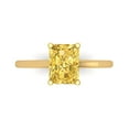 thumbnail image 1 of Solitaire Engagement Ring for Women - 2ct Natural Citrine in 14K Yellow Gold Promise Ring, 1 of 6