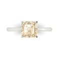 thumbnail image 1 of Solitaire Engagement Ring for Women - 2ct Natural Morganite in 14K White Gold Promise Ring, 1 of 8
