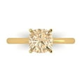 thumbnail image 1 of Solitaire Engagement Ring for Women - 2ct Natural Morganite in 14K Yellow Gold Promise Ring, 1 of 7