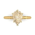 thumbnail image 1 of Solitaire Engagement Ring for Women - 2ct Natural Morganite in 18K Yellow Gold Promise Ring, 1 of 6