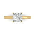 thumbnail image 1 of Solitaire Engagement Ring for Women - 2ct White Sapphire in 18K Yellow Gold Promise Ring, 1 of 6