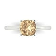 thumbnail image 1 of Solitaire Engagement Ring for Women - 2ct Yellow Moissanite in 14K White Gold Promise Ring, 1 of 6