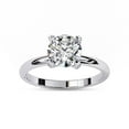 thumbnail image 1 of Solitaire Engagement Rings for Women | Center 6.8MM Round Cut Lab Created Moissanite Wedding Promise Rings for Her in 14K Solid White Gold, Ring Size 7, 1 of 6