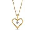 thumbnail image 1 of Solitaire Heart Pendant - Fascinating Diamonds, 1 of 69