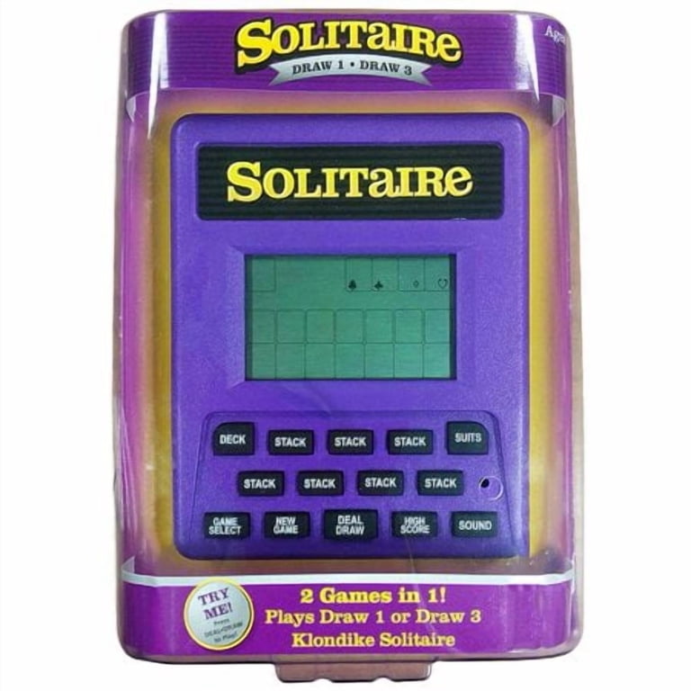 Educa, Electronic Handheld Video Game, Solitaire Klondike Purple