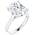 thumbnail image 1 of Solitaire Lab Grown Diamond Engagement Ring Oval Cut 3 Ct., 1 of 5