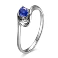 thumbnail image 1 of Solitaire Sapphire Engagement Ring on 10k White Gold, 1 of 4
