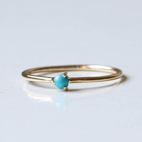 Solitaire Turquoise Anniversary Rings, December Turquoise Ring, Solitaire Jewelry, Gift for Womens, Wedding Ring, 925 Starling Silver Rings, Chirstmas Jewelry.
