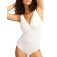 thumbnail image 1 of Solitaire V-Neck Underwire One-Piece Swimsuit, 1 of 4