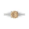 thumbnail image 1 of Solitaire with Accents Engagement Ring for Women - 1.71ct Yellow Moissanite in 14K White Gold Promise Ring, 1 of 6