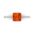 thumbnail image 1 of Solitaire with Accents Engagement Ring for Women - 2.7ct Simulated Red Diamond in 14K White Gold Promise Ring, 1 of 8