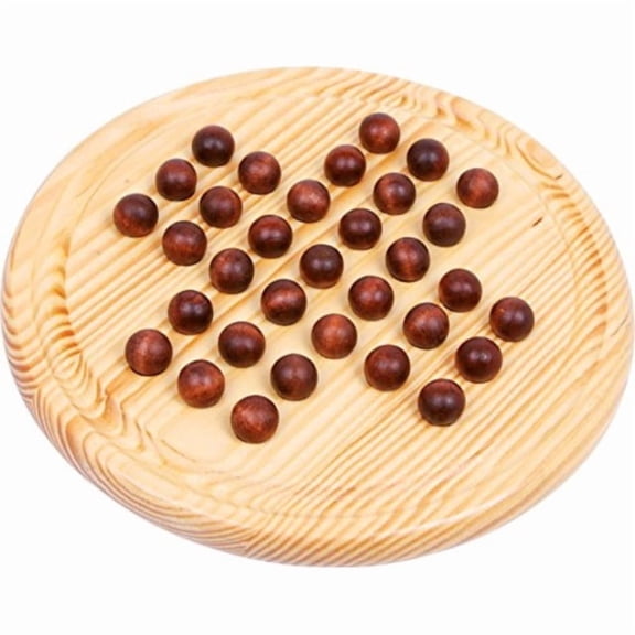 Solitaire with Wooden Marbles (21cm)