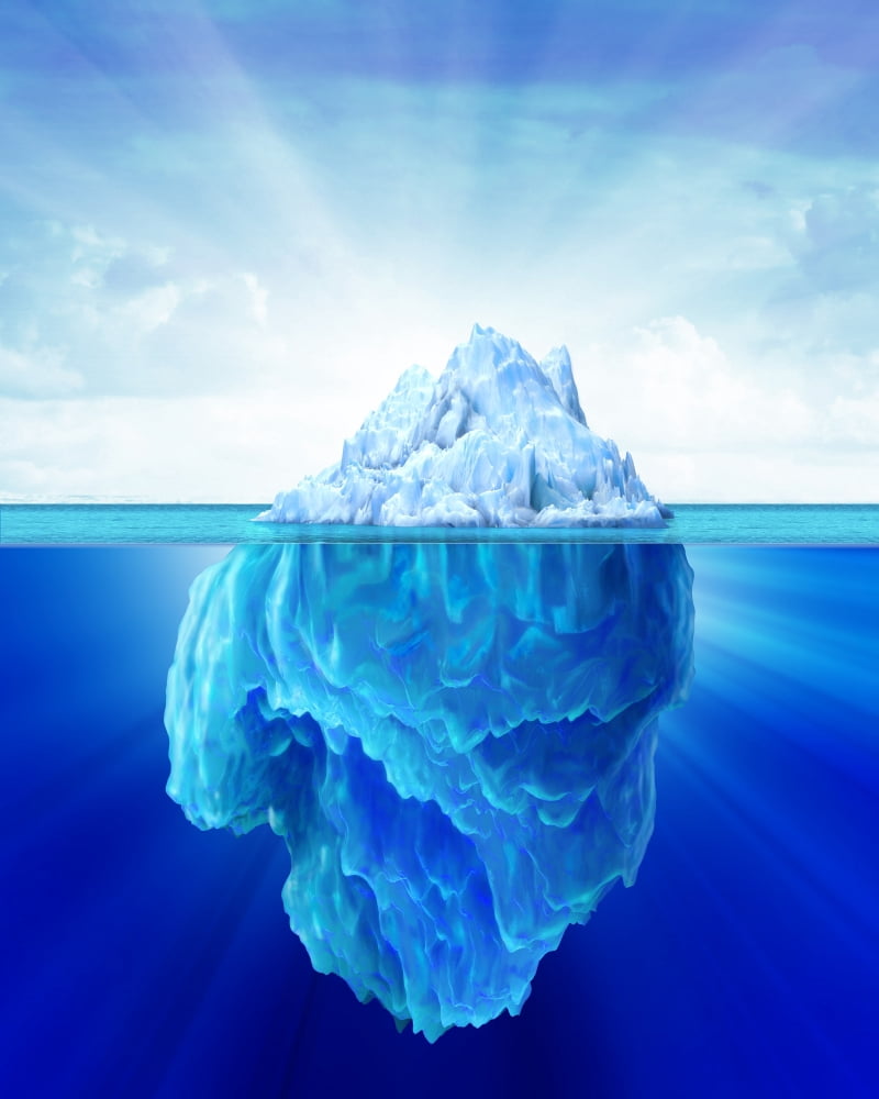 Solitary iceberg in the sea Canvas Art - Leonello CalvettiStocktrek Images (13 x 16)