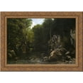 thumbnail image 1 of Solitude 24x18 Gold Ornate Wood Framed Canvas Art by Gustave Courbet, 1 of 2
