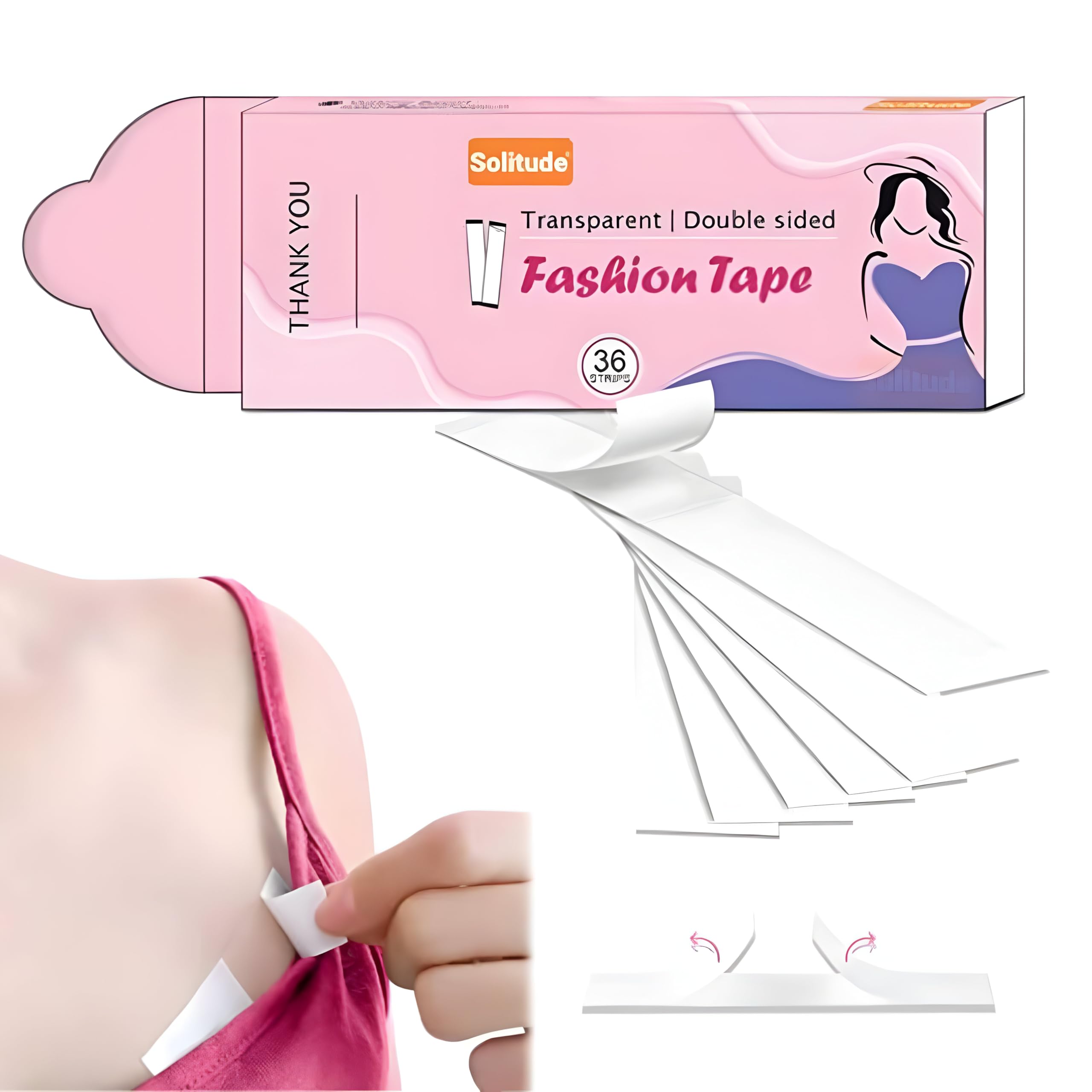 Ruban Adhésif Double Face Corps & Vêtements - 150 Pièces Extra Adhésif Transparent