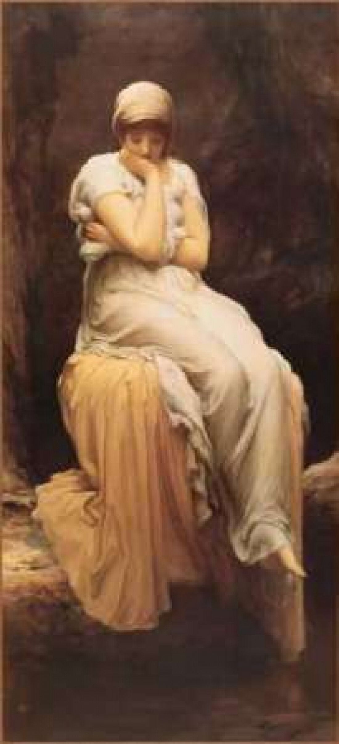 Solitude Canvas Art - Lord Frederic Leighton (24 x 48)