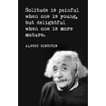 thumbnail image 1 of Solitude Is Painful (Albert Einstein Quote), motivational poster, 1 of 1