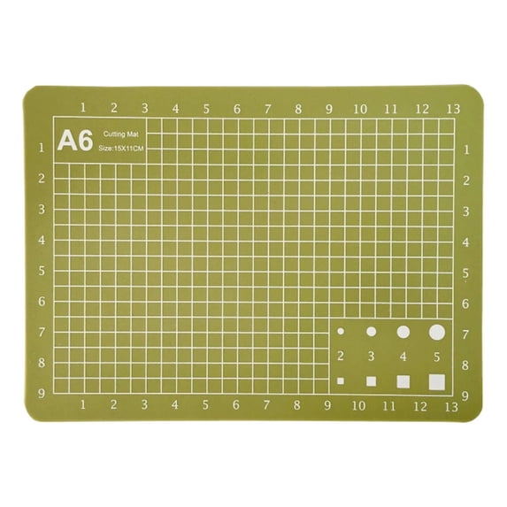 Solivara 1.2mm Double Printed PVC Cutting Mat Grid For Sewing Quilting And Paper Cutting,BO,5.91*4.33*0.05 in