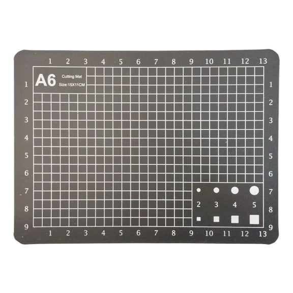 Solivara 1.2mm Double Printing PVC Cutting Mat For Sewing Quilting And Paper Projects With Grid,BM,5.91*4.33*0.05 in