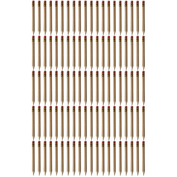 Solivara 1 Pack #2 Yellow Pencils Sharpened With Erasers For Home Office Writing Drawing Sketching(Brown,One Size)