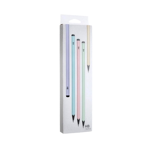 Solivara 10 Pack Wooden Pencils Non Breakable Black Lead For Exams And Writing(Black,1pack)